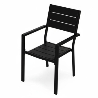 2 db-os fekete kerti szék szett