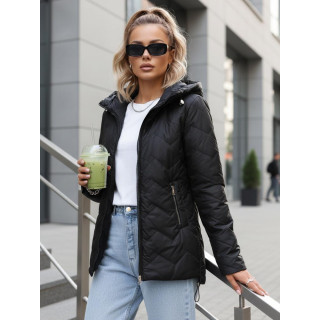 Steppelt fekete női kabát TY5611