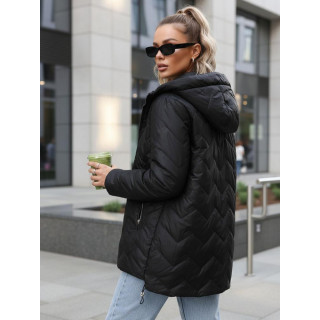 Steppelt fekete női kabát TY5611