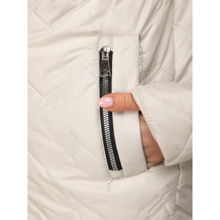 Női világos szürke steppelt kabát TY5610