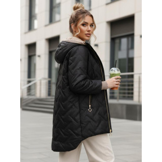 Női tavaszi kabát fekete színben TY5606