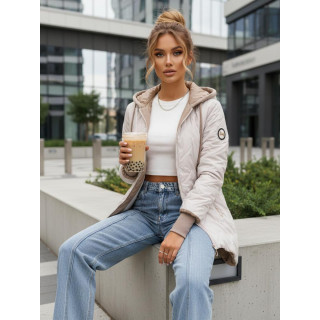 Női világos szürke tavaszi kabát TY5607