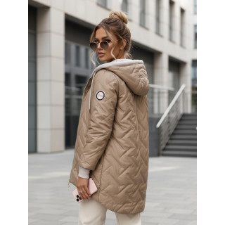 Bézs tavaszi női kabát TY5612