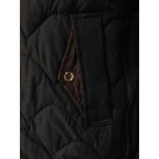 Fekete női steppelt dzseki TY5625