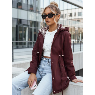 Női bordó parka TY5349