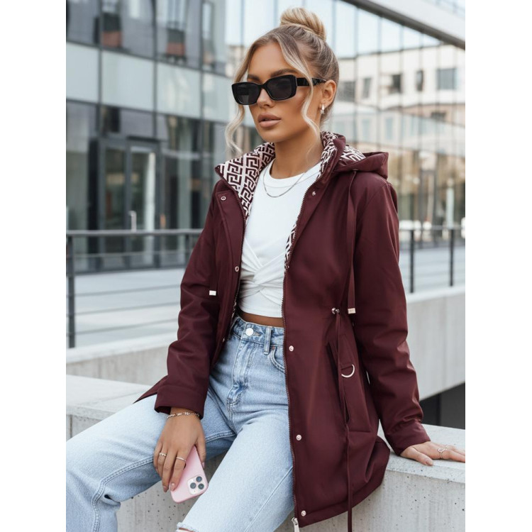 Női bordó parka TY5349