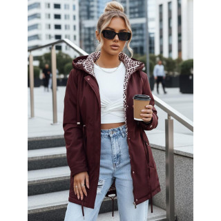 Női bordó parka TY5349