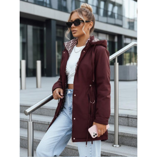 Női bordó parka TY5349
