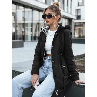 Női fekete parka TY5394
