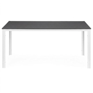 Szürkésfehér kerti asztal 6 fő részére - 156x78 cm