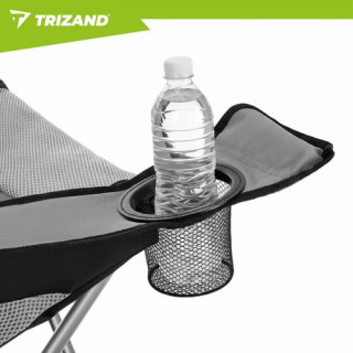 Fekete-szürke összecsukható horgászszék