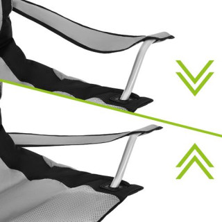 Fekete-szürke összecsukható horgászszék