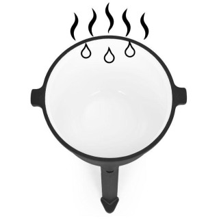 Zománcozott öntöttvas tűzrakó üst - 10 literes