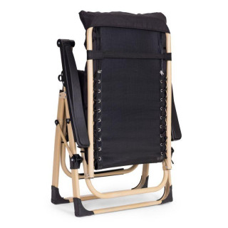 Kerti strand nyugágy fekete és arany színben