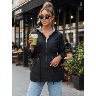 Átmeneti fekete női parka TY4406