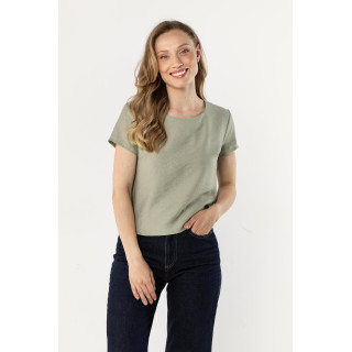 Sage női póló félkör alakú nyakkivágással
