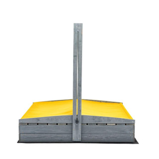 Lezárható, impregnált homokozó tetővel és UV-szűrővel - 120x120 cm