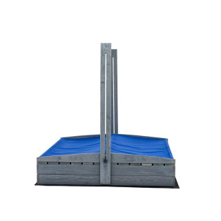 Lezárható, impregnált homokozó tetővel és UV-szűrővel - 120x120 cm