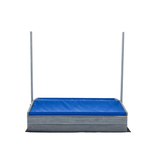 Lezárható, impregnált homokozó tetővel és UV-szűrővel - 120x120 cm