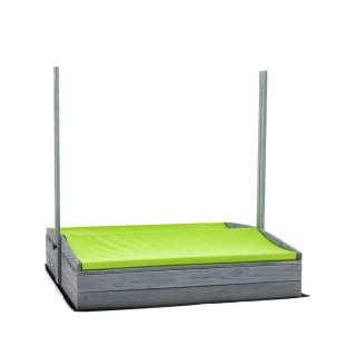 Lezárható, impregnált homokozó tetővel és UV-szűrővel - 120x120 cm