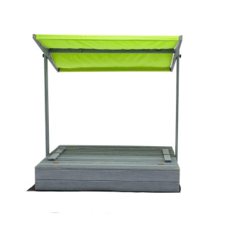 Lezárható, impregnált homokozó tetővel és UV-szűrővel - 120x120 cm