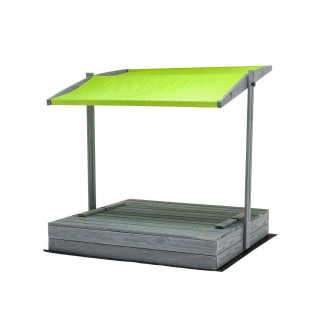 Lezárható, impregnált homokozó tetővel és UV-szűrővel - 120x120 cm