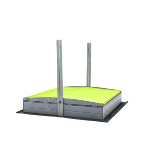 Zárt, impregnált homokozó tetővel és UV-szűrővel - 140x140 cm