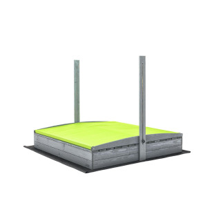 Zárt, impregnált homokozó tetővel és UV-szűrővel - 140x140 cm