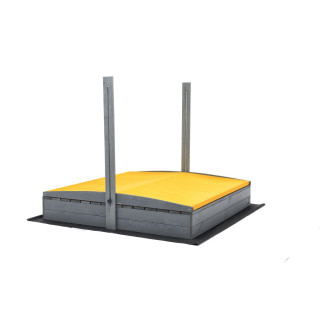 Zárt, impregnált homokozó tetővel és UV-szűrővel - 140x140 cm