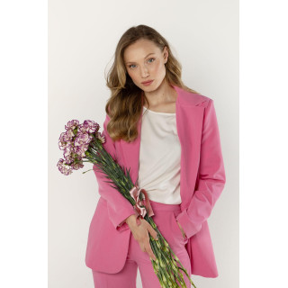 Elegáns rózsaszín női kabát