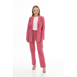 Elegáns női málnaszínű kabát