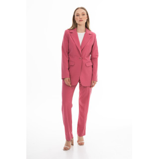 Elegáns női málnaszínű kabát