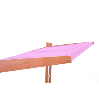 Impregnált homokozó UV-szűrős tetővel - 120x120 cm