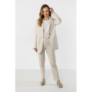 Bézs színű vászon női kabát