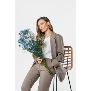 Női sötét bézs vászonkabát