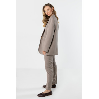 Női sötét bézs vászonkabát