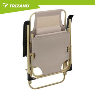 Összecsukható kerti nyugágy bézs színben