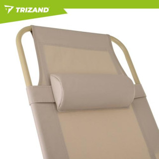 Összecsukható kerti nyugágy bézs színben