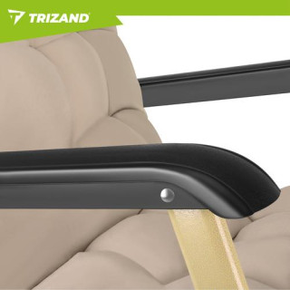 Összecsukható kerti nyugágy bézs színben