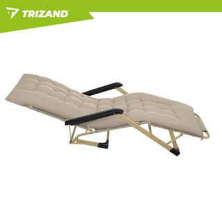 Összecsukható kerti nyugágy bézs színben