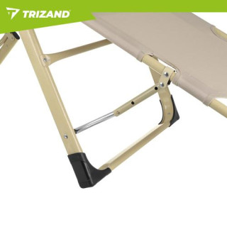 Összecsukható kerti nyugágy bézs színben