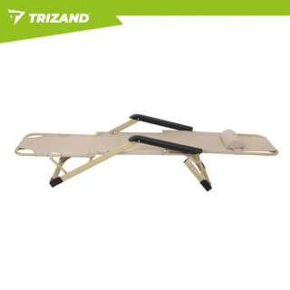 Összecsukható kerti nyugágy bézs színben