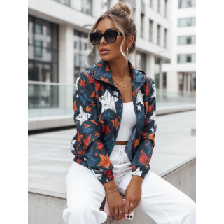 Női kék színű bomberdzseki mintával TY3634