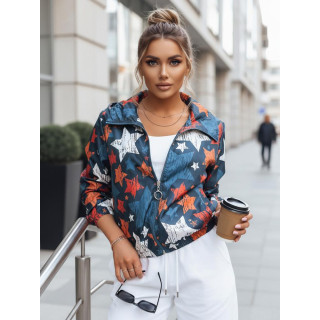 Női kék színű bomberdzseki mintával TY3634