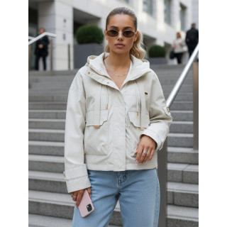 Bézs színű női átmeneti kabát TY5634