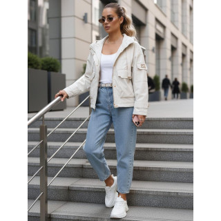 Bézs színű női átmeneti kabát TY5634