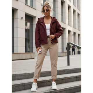 Női átmeneti bordó kabát TY5635