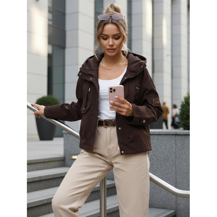 Barna női átmeneti kabát TY5637