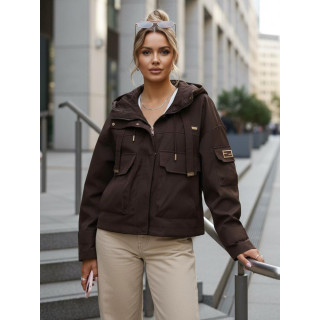 Barna női átmeneti kabát TY5637