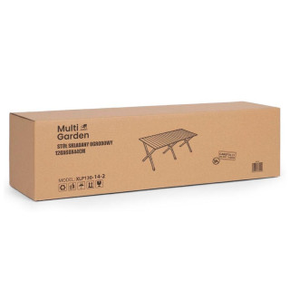 Összecsukható kempingasztal táskával - 120x60 cm